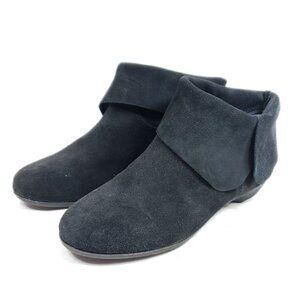 ami Women's Size 8.5 N Ankle Booties Black Suede Leather